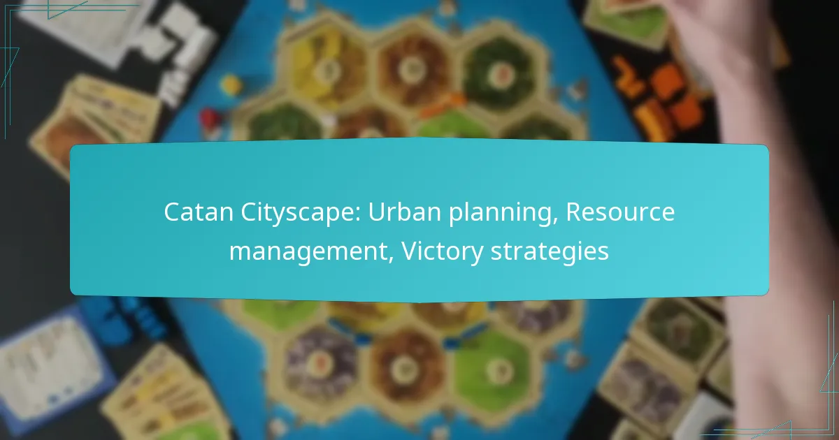 Catan Cityscape: Urban planning, Resource management, Victory strategies