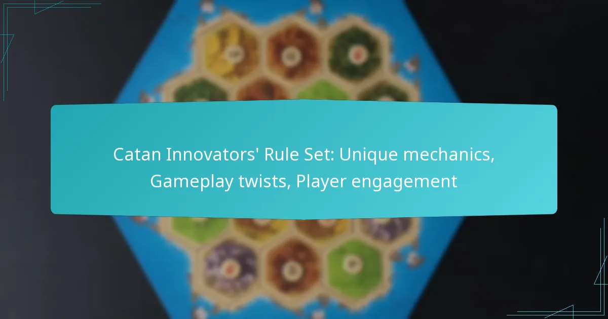 Catan Innovators’ Rule Set: Unique mechanics, Gameplay twists, Player engagement