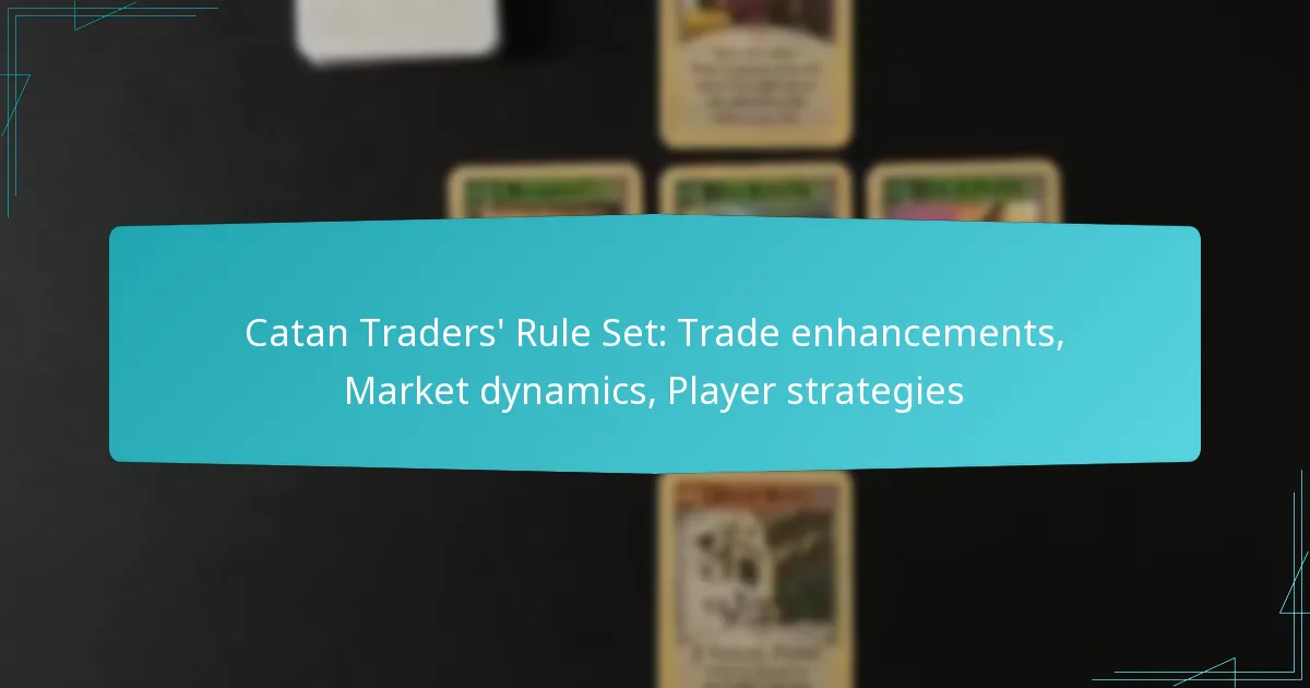 Catan Traders’ Rule Set: Trade enhancements, Market dynamics, Player strategies