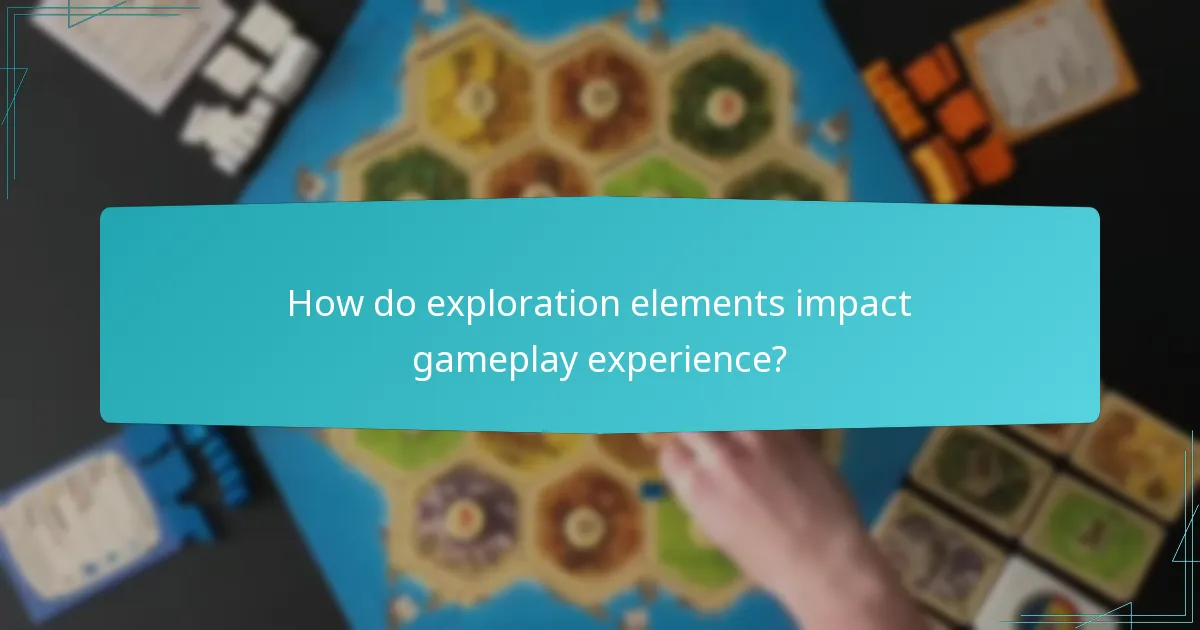 How do exploration elements impact gameplay experience?
