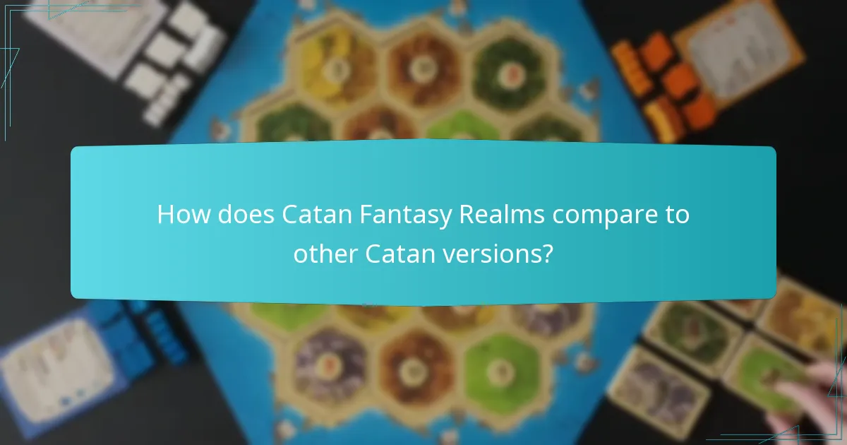 What unique challenges do players face in Catan Fantasy Realms?