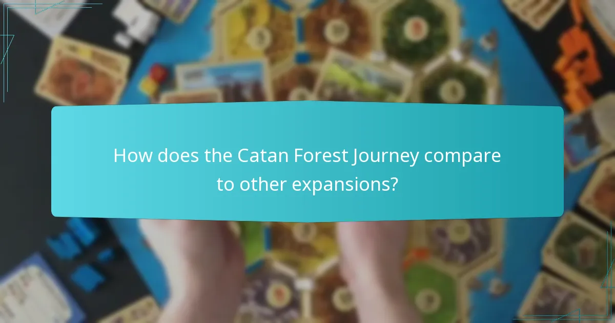 What are the gameplay variations in the Catan Forest Journey?