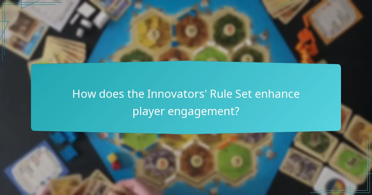 How does the Innovators’ Rule Set enhance player engagement?