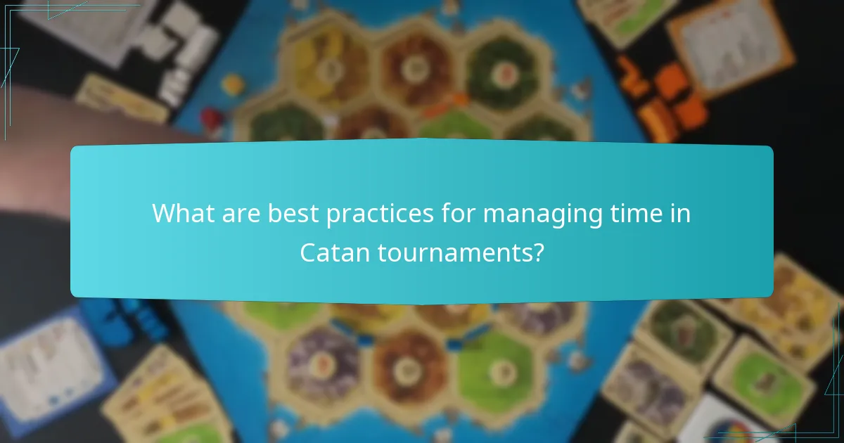 How is the event schedule structured for Catan tournaments?