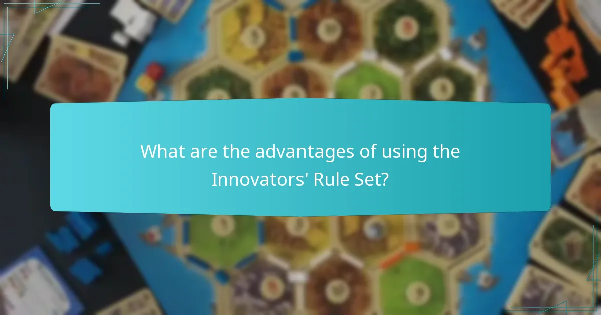 How does the Innovators’ Rule Set compare to other Catan expansions?