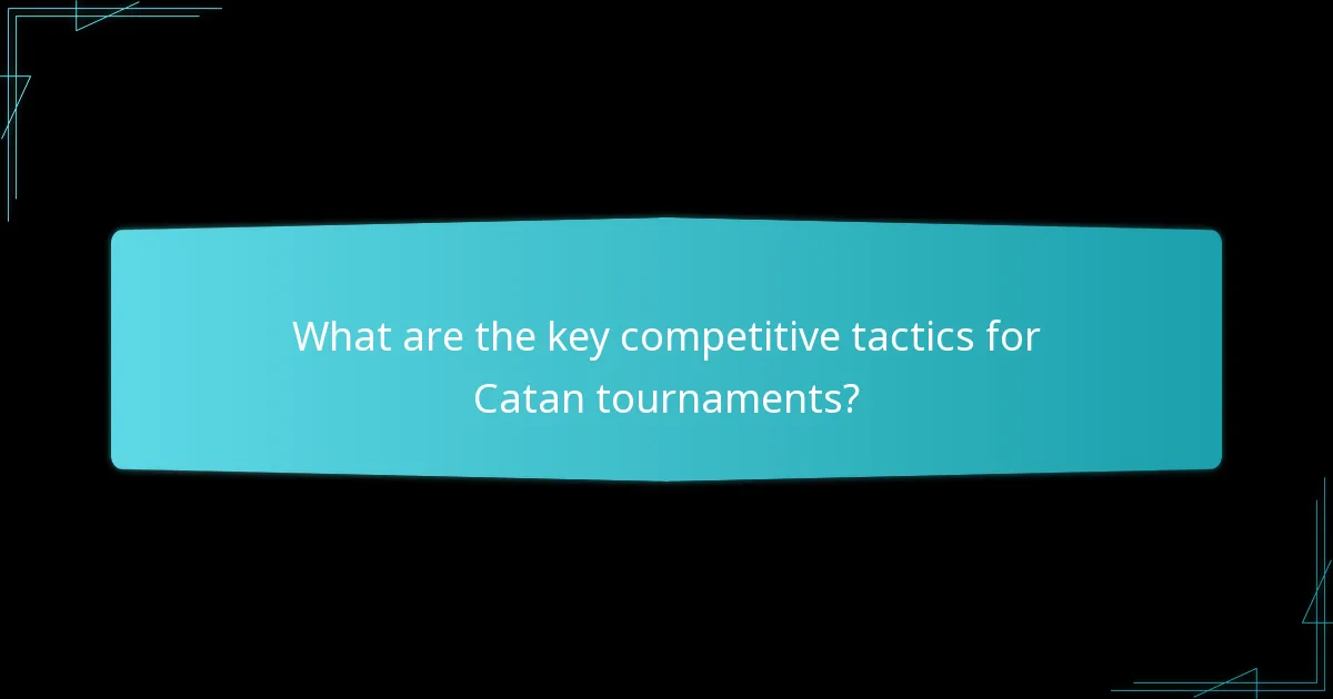 What is an effective game planning framework for Catan?