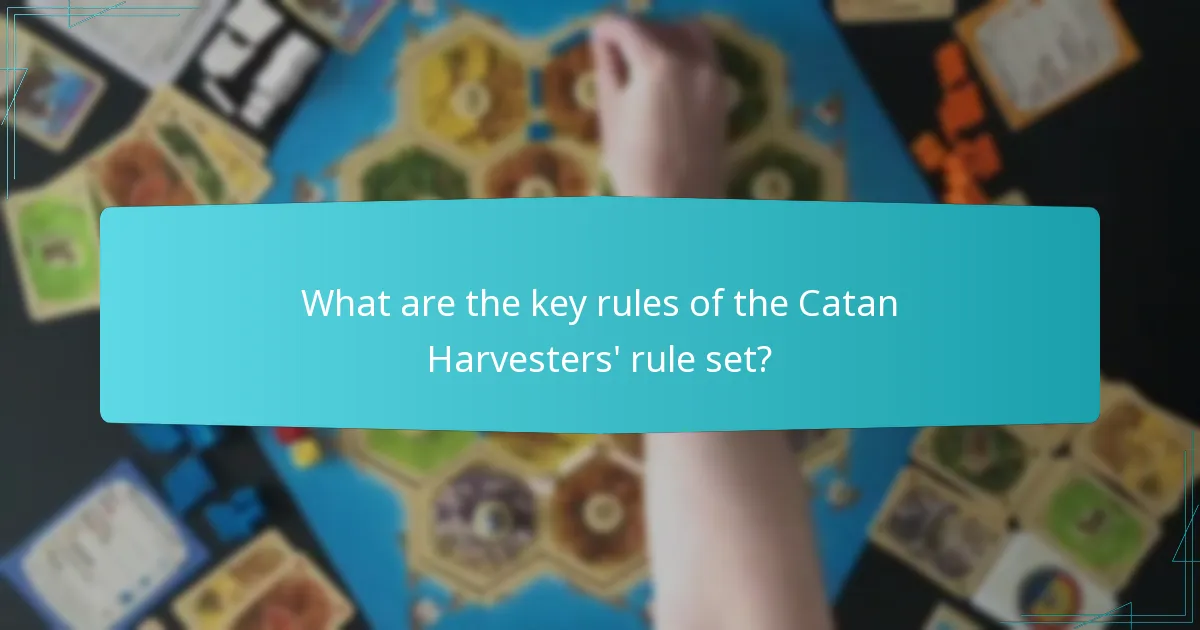 How does gameplay flow differ in Catan Harvesters?