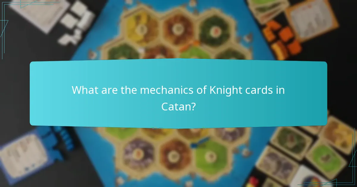 How do Knights compare to other strategies in Catan?